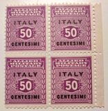 [Allied Military Postage Overprinted "ITALY" and Value, type A3]