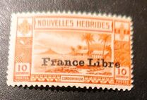[Local Landscape - Issues of 1938 Overprinted "France Libre", Scrivi O1]