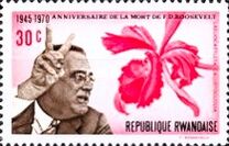 [The 25th Anniversary of the Death of Franklin D. Roosevelt, 1882-1945, type JQ]