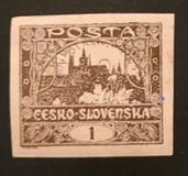 [Definitives - "ČESKO-SLOVENSKÁ" Above Value, type G]