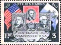 [The 100th Anniversary of the First American Postage Stamp, тып DY]