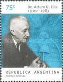 [The 100th Anniversary of the Birth of Arturo U. Illia - President, 1963-1966, type CJX]
