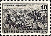 [The 150th Anniversary of the Battle of Chacabuco, τύπος YU]