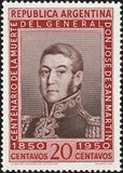 [The 100th Anniversary of the Death of San Martin, 1850-1950, タイプ LH]