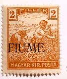 [Overprinted Postage Stamps from Hungary, type C]