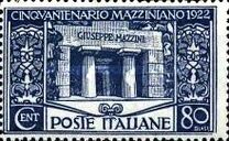 [The 50th Anniversary of the Death of Guiseppe Mazzini, 1805-1872, tip BT]
