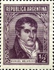 [Personajes. El sello 421 lleva la leyenda "Juan Martín Güemes" mientras que los 420, 422 y 423 llevan "Martín Güemes"., tipo EB]