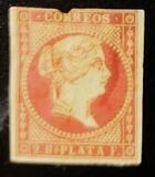 [Queen Isabella II of Spain - White Paper. Not Watermarked, Tipe A9]