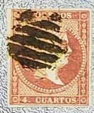 [Queen Isabella II - Greyish White Paper, տեսակ N5]