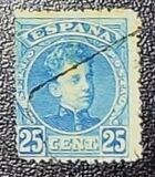 [King Alfonso XIII - Blue Control Numbers on Backside, Typ AT5]