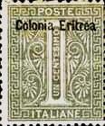 [Italian Postage Stamps Overprinted "Colonia Eritrea", 类型 A]