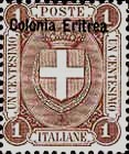 [Coat of Arms - Italian Postage Stamps Overprinted "Colonia Eritrea", type C]