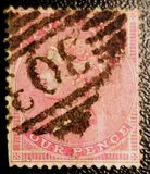 [Queen Victoria - Without Control Letters in Corners, प्रकार F1]