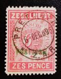 [Numeral Stamp - Overprinted "POSTZEGEL" in Green, Typ M]
