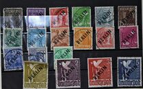 [BERLIN in Black Overprint on "Allied Occupation Zone" Stamps, Scrivi A]