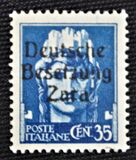 [Italy Postage Stamps of 1929, 1930 & 1942 Overprinted "Deutsche Besetzung Zara", type A6]