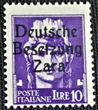 [Italy Postage Stamps of 1929, 1930 & 1942 Overprinted "Deutsche Besetzung Zara", type A15]
