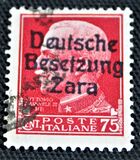 [Italy Postage Stamps of 1929, 1930 & 1942 Overprinted "Deutsche Besetzung Zara", type A7]