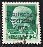 [Italy Postage Stamps of 1929, 1930 & 1942 Overprinted "Deutsche Besetzung Zara", type A4]