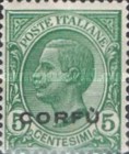 [Italian Postage Stamps Overprinted "CORFÙ", type A]