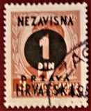 [Yugoslavia Postage Stamps Overprinted in Black - King Peter II, प्रकार E]