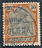 [Germania - Inscription "REICHSPOST", veids J7]