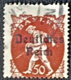 [Postage Stamps from Bayern Overprinted "Deutsches Reich", ประเภท AF]