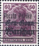 [General Gouvernement Warschau - 3¼ mm Between 2nd and 3rd Bars, тип F17]