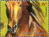 [International Stamp Exhibition "ESPANA 2000" - Madrid, Horses, Tüüp CKP]