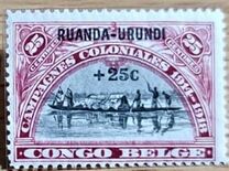 [Belgian Congo Postage Stamps Overprinted "RUANDA - URUNDI", Scrivi C]