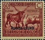[Belgian Congo Postage Stamps Overprinted "RUANDA - URUNDI", Scrivi B1]