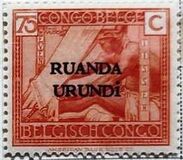 [Belgian Congo Postage Stamps Overprinted "RUANDA - URUNDI", प्रकार A11]