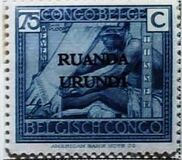 [Belgian Congo Postage Stamps Overprinted "RUANDA - URUNDI", प्रकार A12]