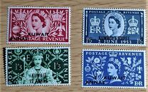 [Coronation of Queen Elizabeth II - Stamps of Great Britain Overprinted "KUWAIT" and Surcharged New Values, 유형 CL]