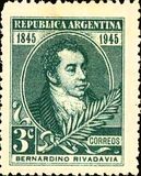 [The 100th Anniversary of the Death of Bernardino Rivadavia, 1780-1845, typ HG]