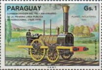 [CL Aniversario de la inauguración  de la primera línea ferroviaria del mundo Stockton - Darlington. Gran Bretaña., tipo BLF]