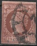 [Queen Isabella II - Colored Paper, tegund O3]