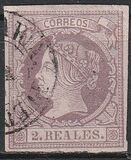 [Queen Isabella II - Colored Paper, tegund O5]