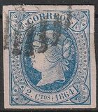 [Queen Isabella II - Colored Paper, type Q]