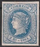 [Queen Isabella II - Colored Paper, type Q8]
