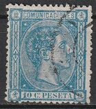 [King Alfonso XII - Blue Framed Numbers on Backside, 1-100 on each sheet, type AN2]
