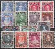 [Red Cross - 1925 Issue Overprinted & Surcharged, タイプ BV]