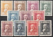 [The 100th Anniversary of the Death of Francisco de Goya, 1746-1828 - Inscription "1746 - CORREOS ESPANA - 1828", Typ CO]