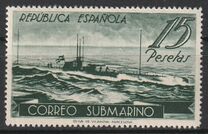 [Submarine Post between Barcelona and Mahon, type HY1]