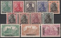 [German Empire Postage Stamps Overprinted "SAARGEBIET", 類型 F]