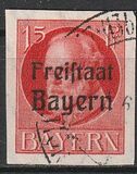 [King Ludwig III Overprinted "Freistaat Bayern", type P4]