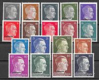 [German Empire Postage Stamps Overprinted "UKRAINE", type A]