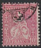 [Helvetia. Papel con fragmentos de hilos de seda., tipo K20]