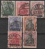 [German Stamps Overprinted "Danzig", प्रकार A]