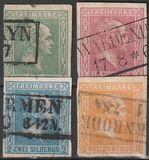 [King Friedrich Wilhelm IV - Hatched Background. Thin White Paper, type A7]